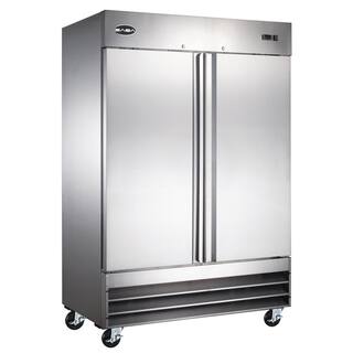 SABA 47.0 cu. ft. Two Door Commercial Reach In Upright Freezer in Stainless Steel S-47F