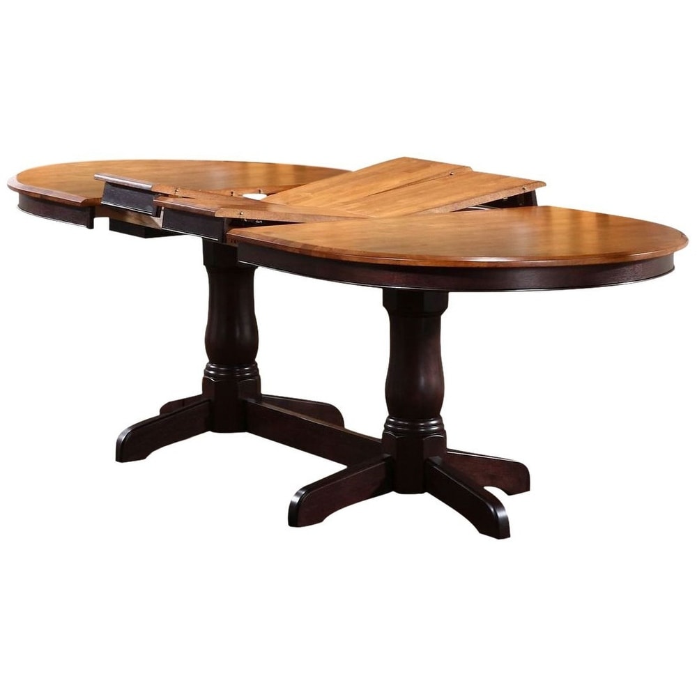 Iconic Furniture Whiskey/ Mocha Oval Dining Table   Multi