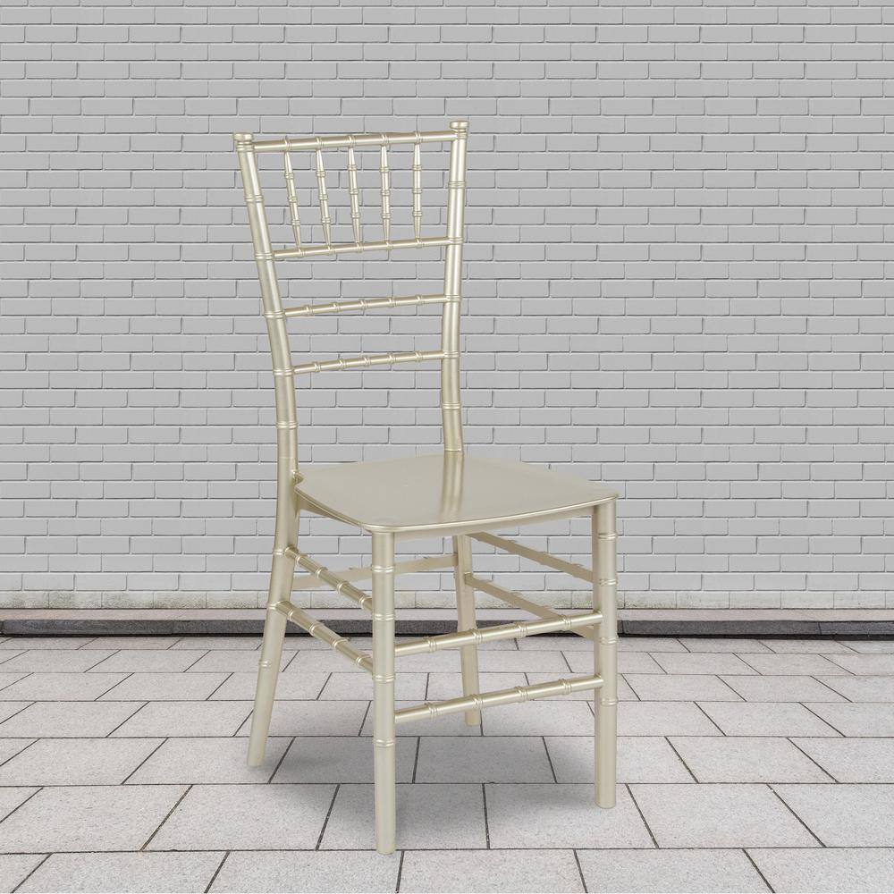 Carnegy Avenue Champagne Flat Seat Resin Chiavari Chairs (Set of 2) CGA-LE-249667-CH-HD