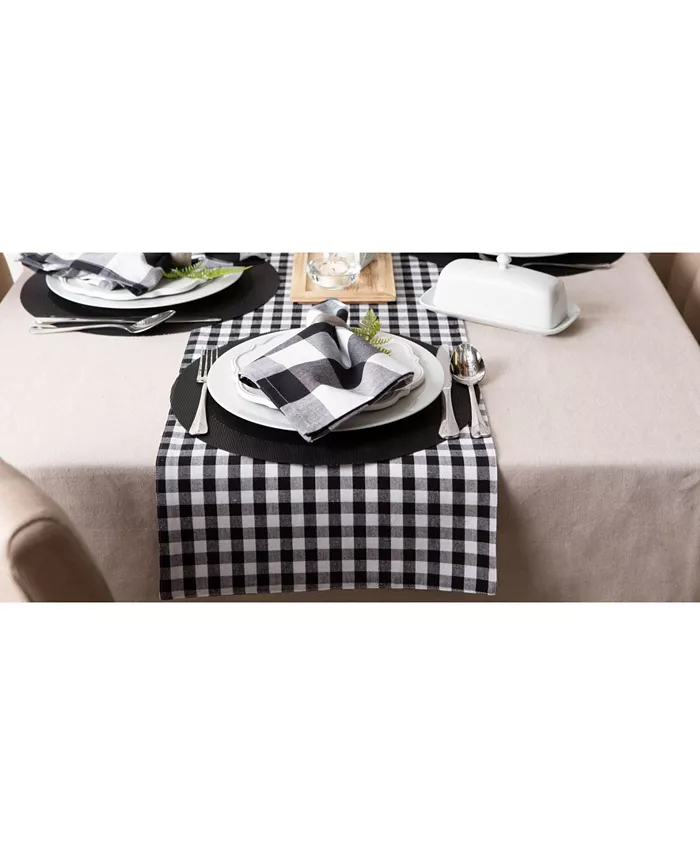 Design Imports Reversible Gingham - Buffalo Check Table Runner 14 x 108