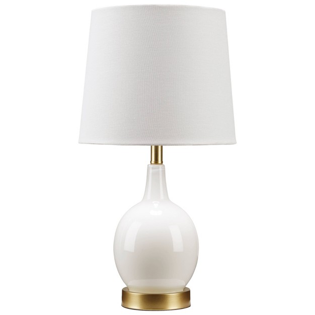 Arlomore Glass Table Lamp White Signature Design By Ashley