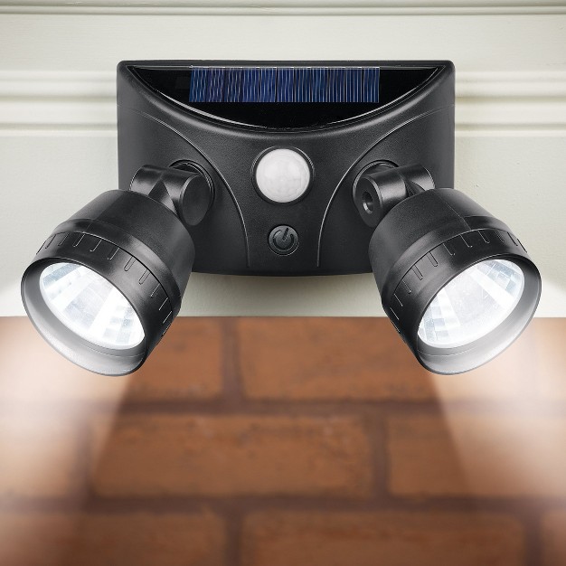 Collections Etc Solar Powered Security Light With Motion Sensor 9 25 X 4 5 X 5 25