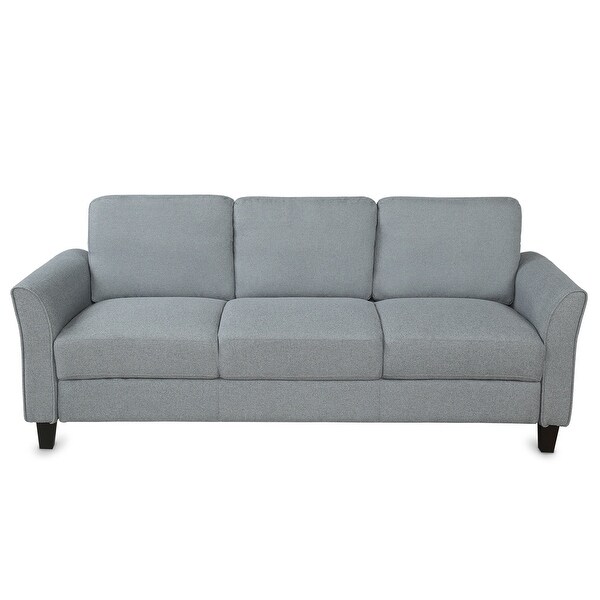 3-Seat Sofa Living Room Linen Fabric Sofa