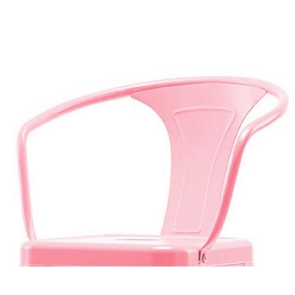 Pink Metal Chair with Arms - 28.5