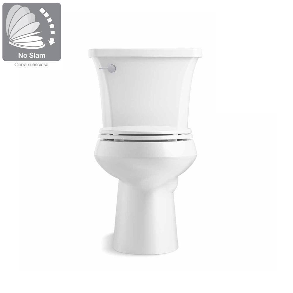 KOHLER Highline Arc the Complete Solution 2-Piece 1.28 GPF Single Flush Elongated Toilet in White Seat Included (6-Pack) K-78279-6-0