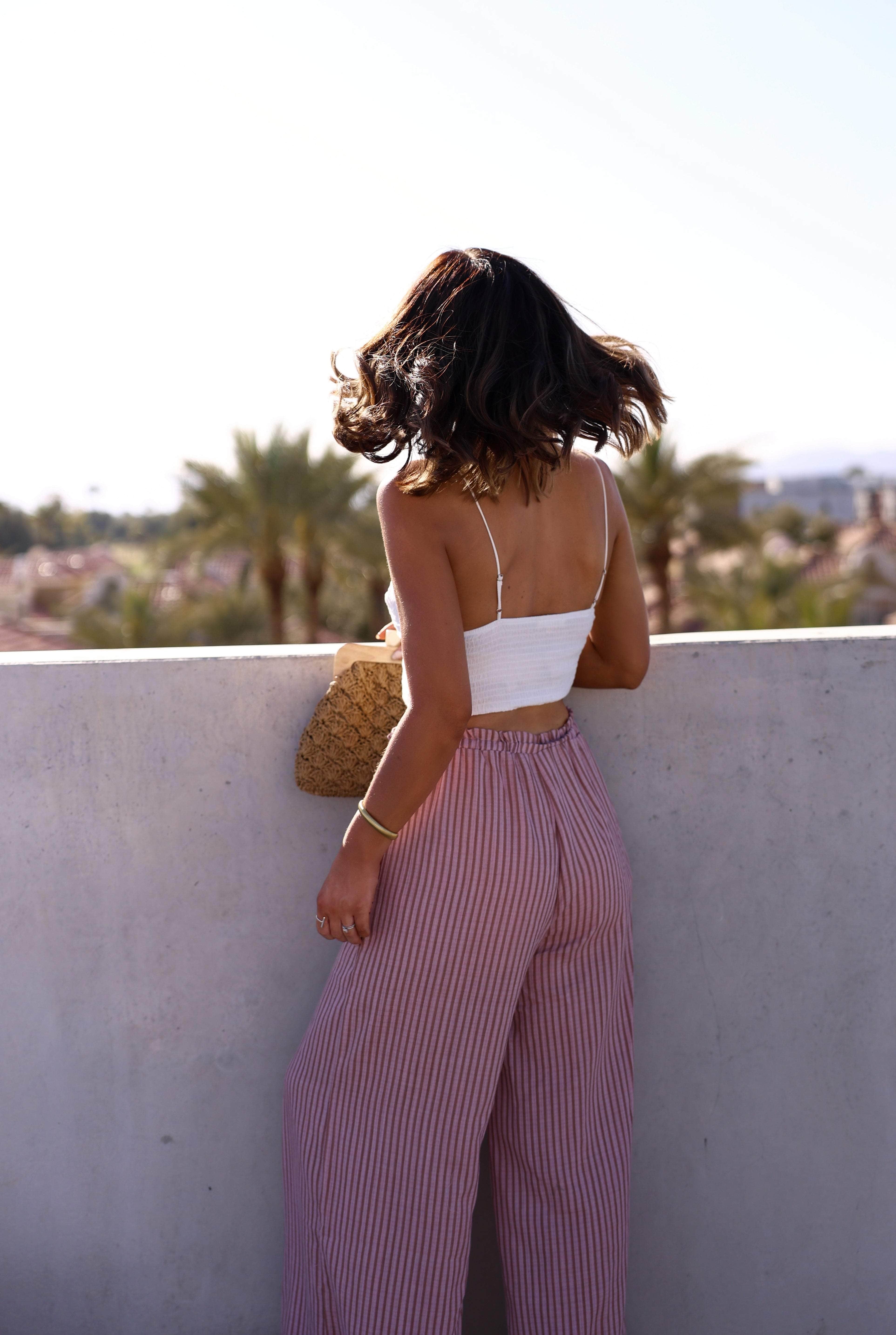 White Embroidered Tank