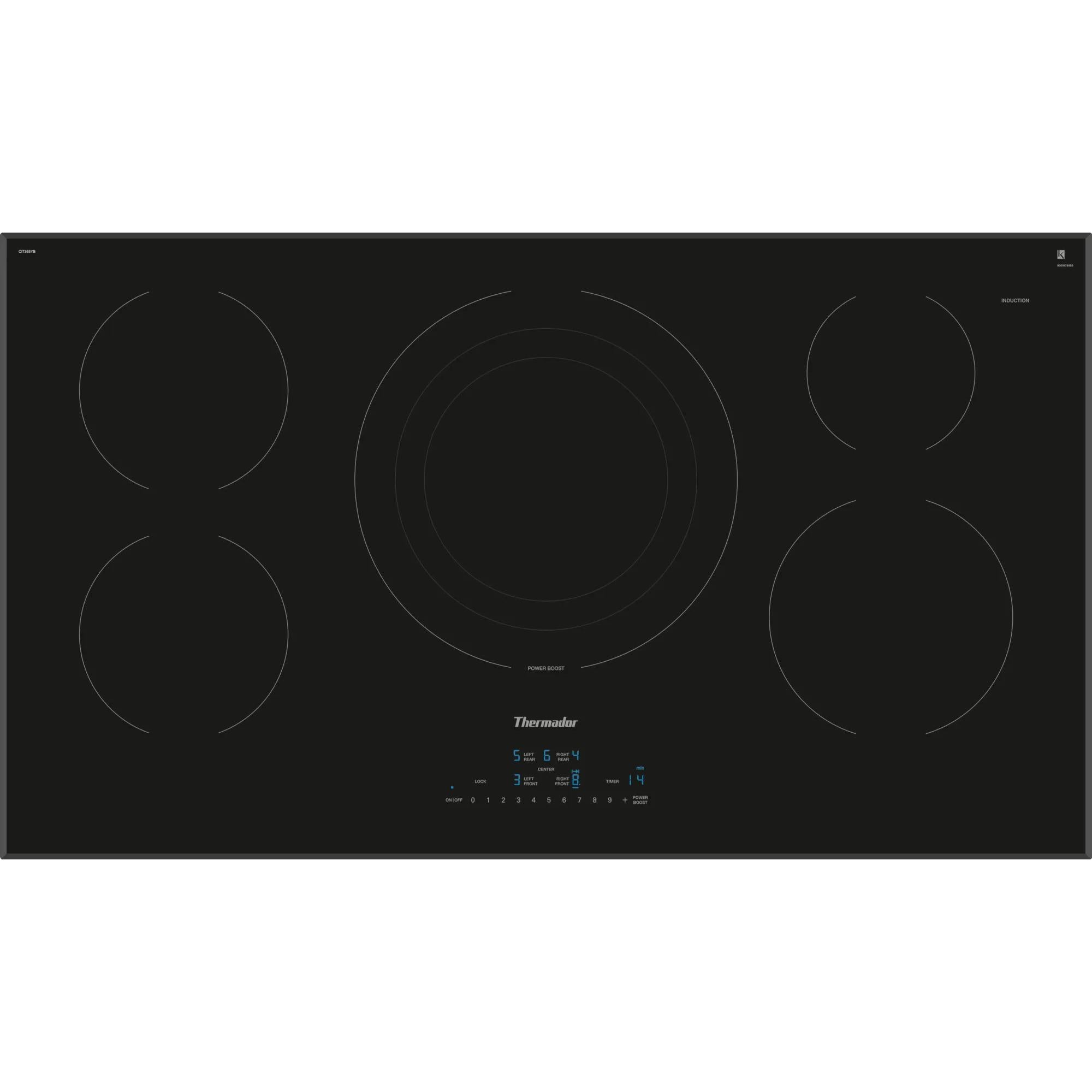 Thermador 36-inch Induction Cooktop without frame CIT365YB