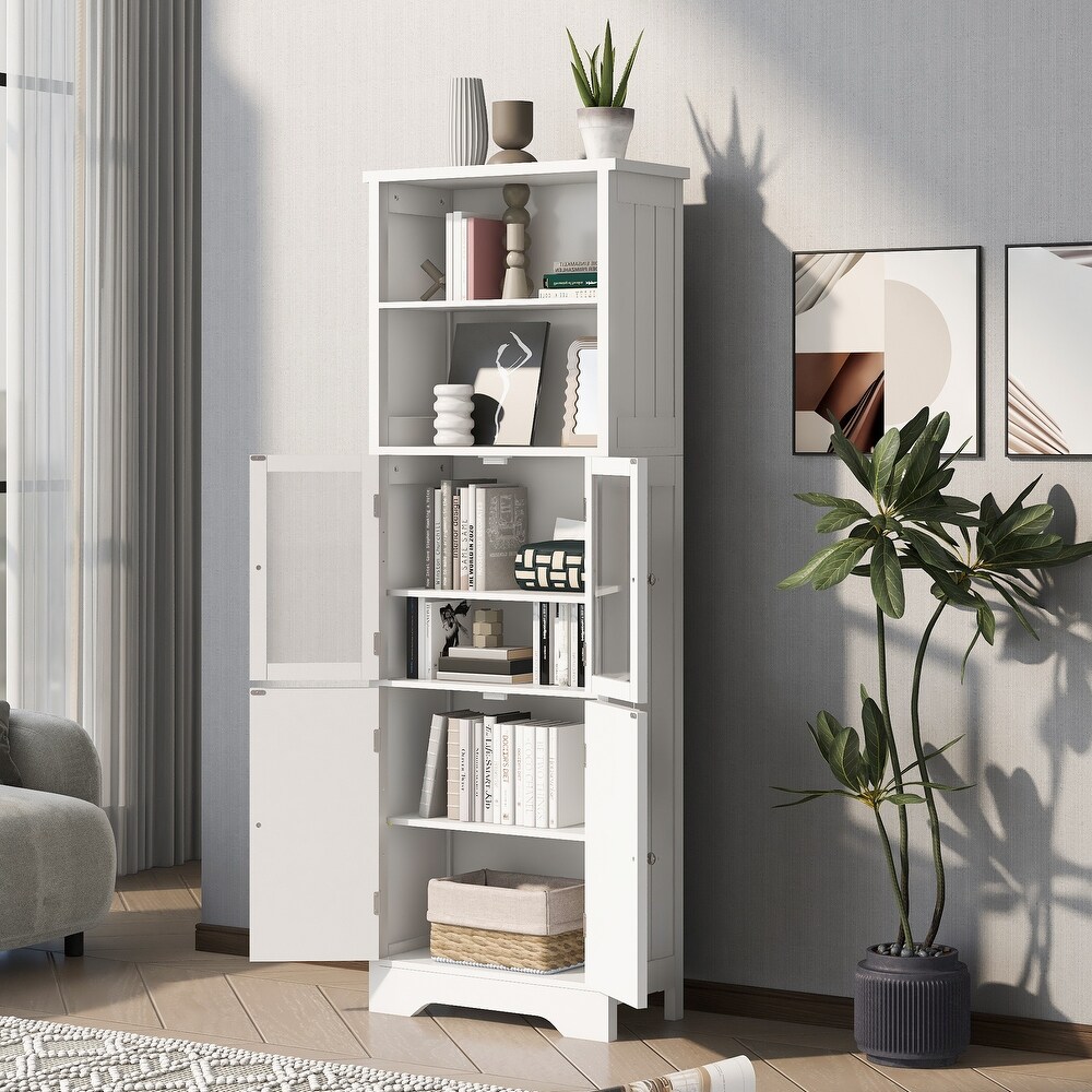 Tall Storage Cabinet with Shelves