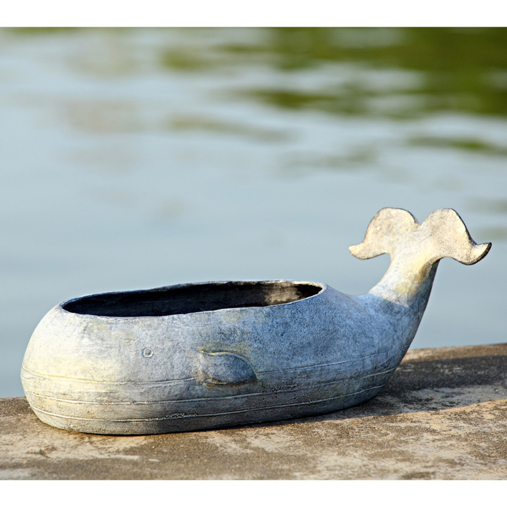 Whale Planter   Beach Style   Outdoor Pots And Planters   by SPI  Houzz