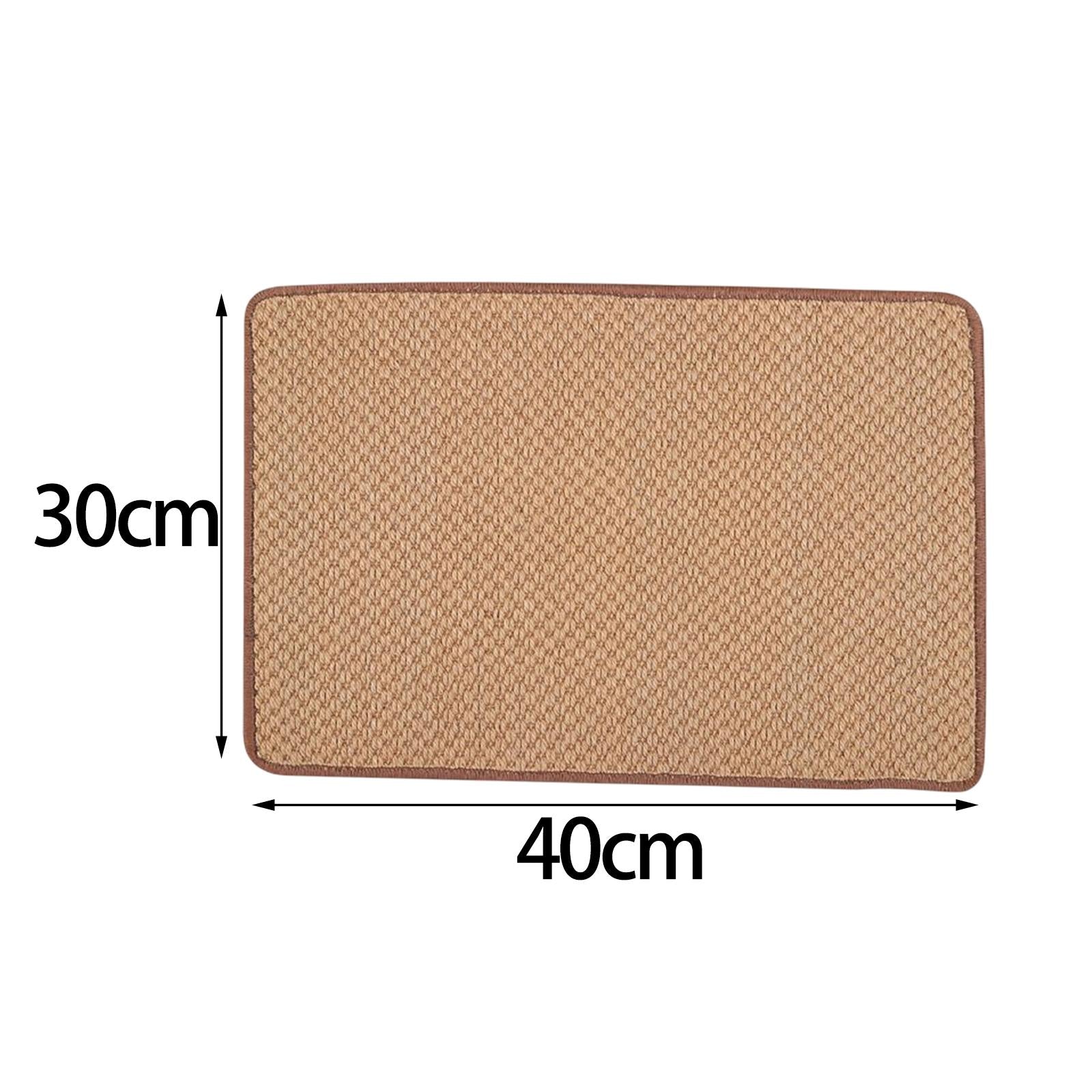 Cat Scratching Mat Furniture Protector Sisal Kitten Scratch Mat Board Flat Scratcher Pet Claws Scratch Sofa Couch Chair ， 30cmx40cm