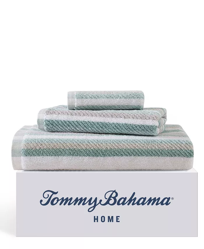 Tommy Bahama Home Tommy Bahama Ocean Bay Stripe Bay 3-Pc. Towel Set