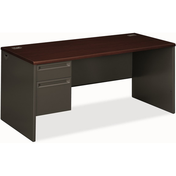 HON 38000 Series Pedestal Desk  66 Width x 30 De...