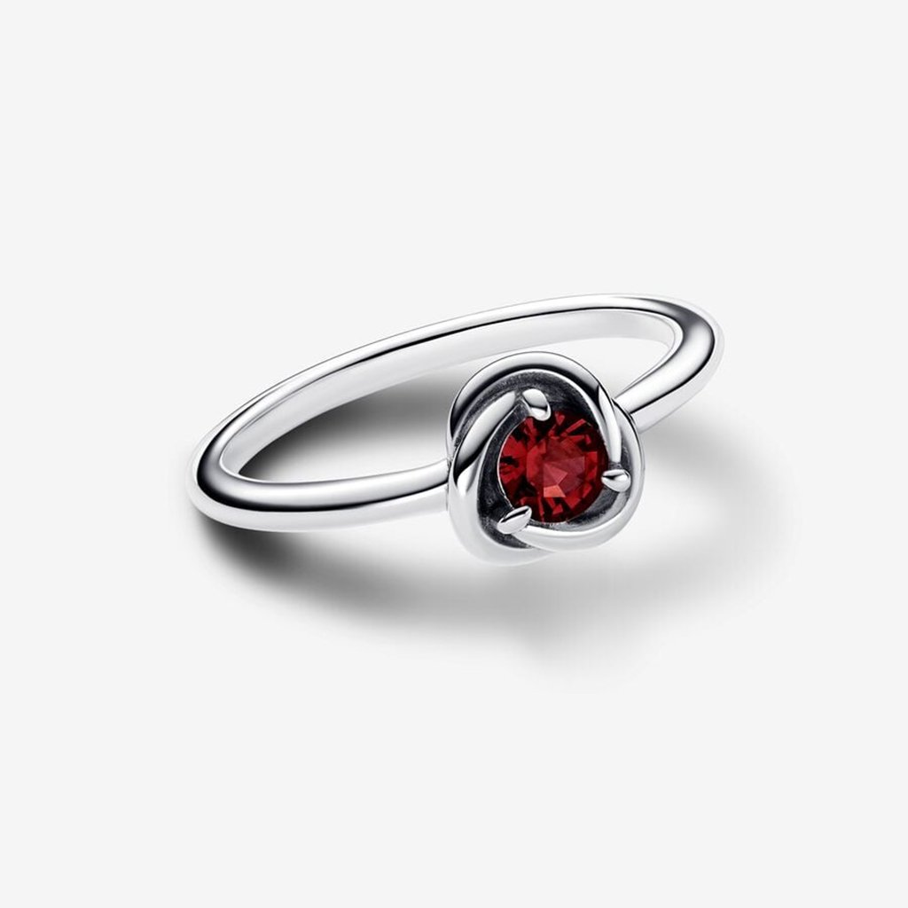 PANDORA  July True Red Eternity Circle Ring