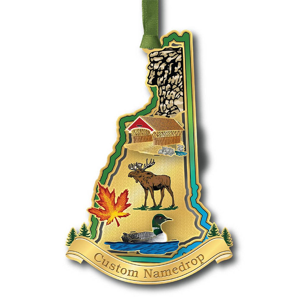 ChemArt  State Of New Hampshire Namedrop - Ornament