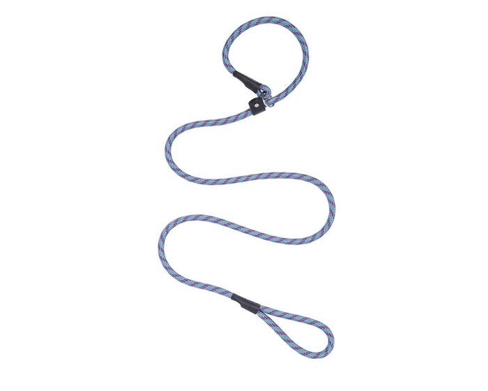 Terrain D.O.G. Rope Slip Lead， Gray/Purple/Teal， 4 0- 7-6105-R10-4