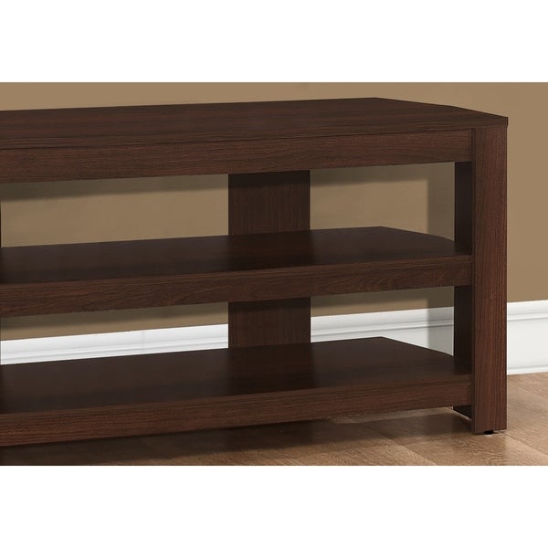 Tv Stand， 42 Inch， Console， Media Entertainment Center， Storage Shelves， Living Room， Bedroom， Laminate， Contemporary - n/a