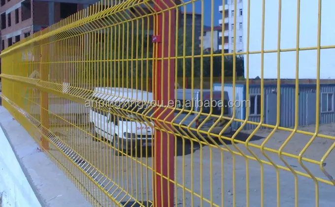 Factory wholesale Customized  PVC Coated Welded estate fence rigid fence 3d curved wire mesh fence