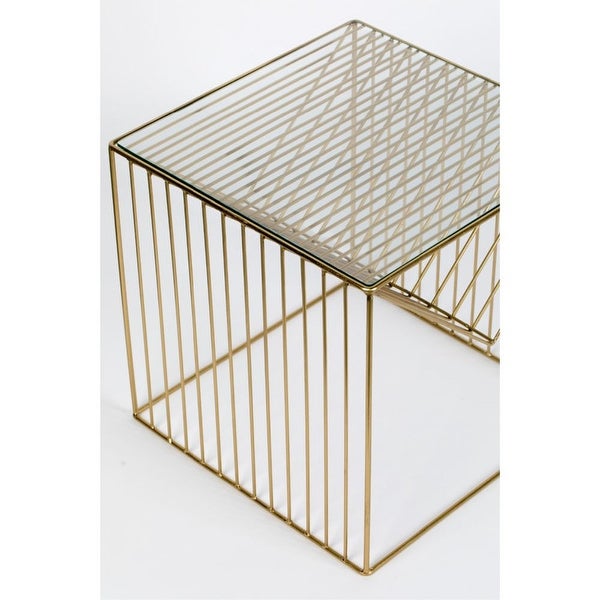 Bold Monkey Money on My Mind Brass Magazine Holder Side Table