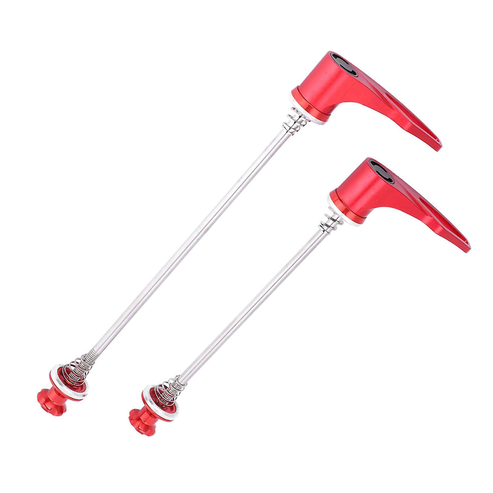 Stainless Steel Axle Cnc Alloy Skewers For Mountain Bike Bicycle Quick Release (red 100/135)