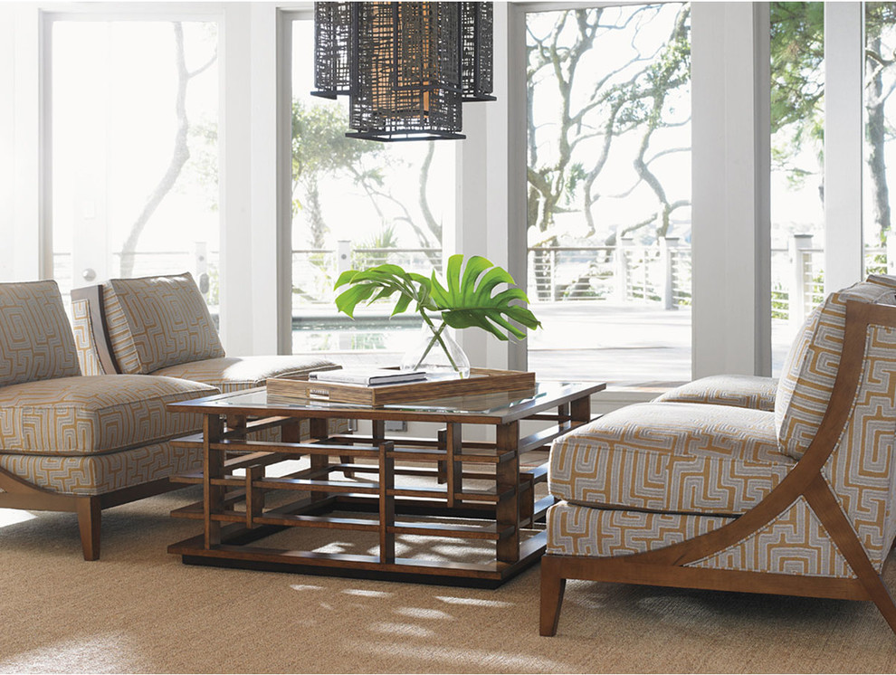 Nobu Square Cocktail Table   Transitional   Coffee Tables   by Benjamin Rugs and Furniture  Houzz