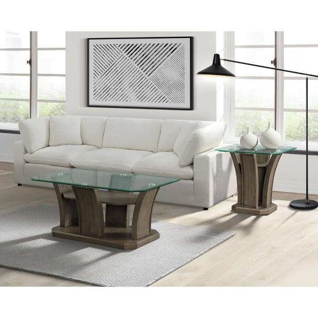 Simms Rectangular Coffee Table Gray Picket House Furnishings