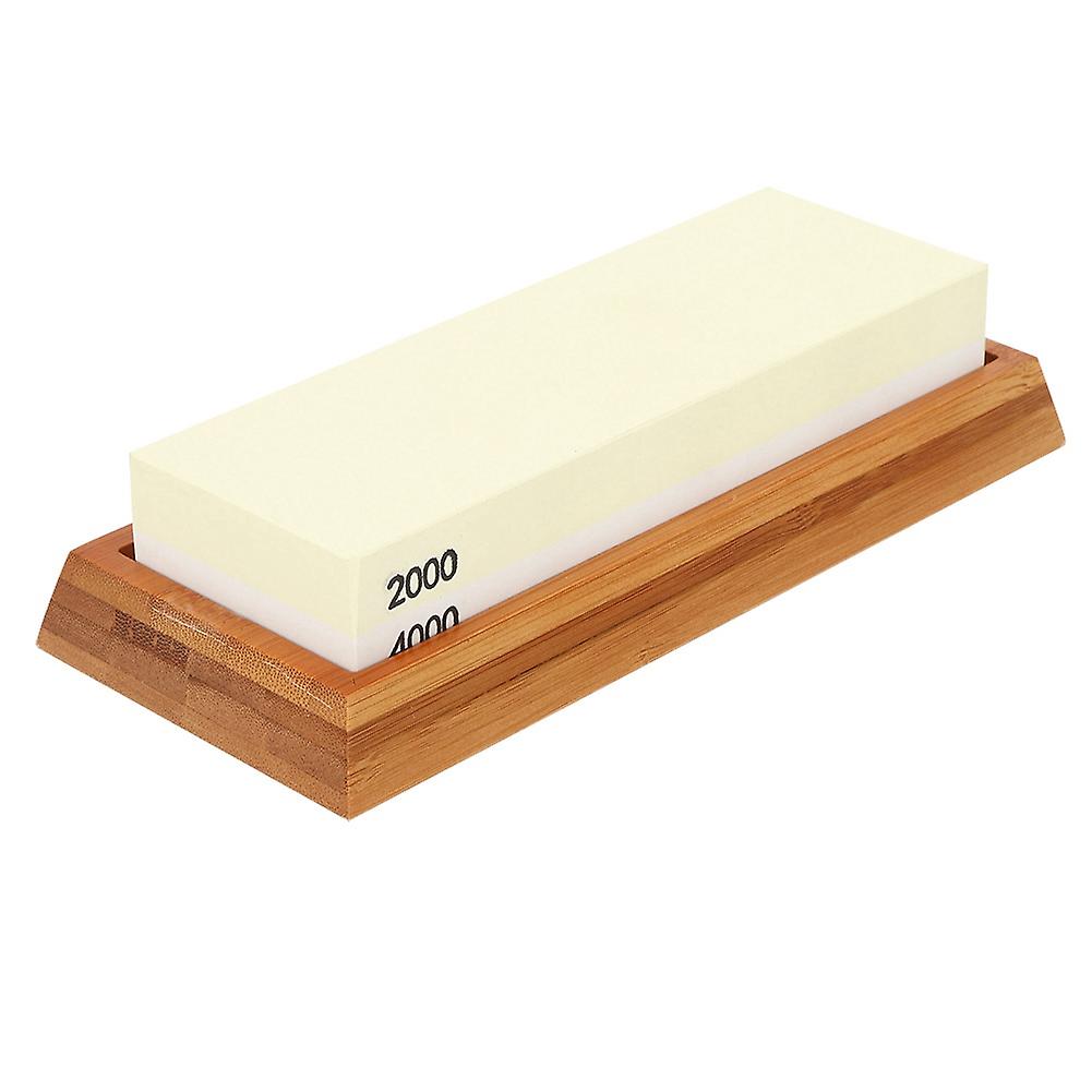 Double Side Sharpening Stone High Accuracy White Fused Alumina Whetstone 2000/4000 Grits