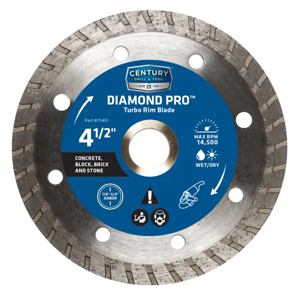 Century Drill and Tool 4.5 Diamond Pro Saw Blade