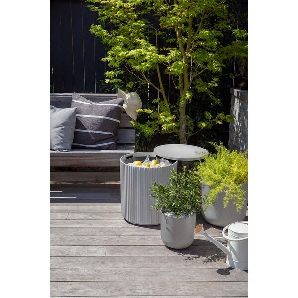 Outdoor Cooler Side Table