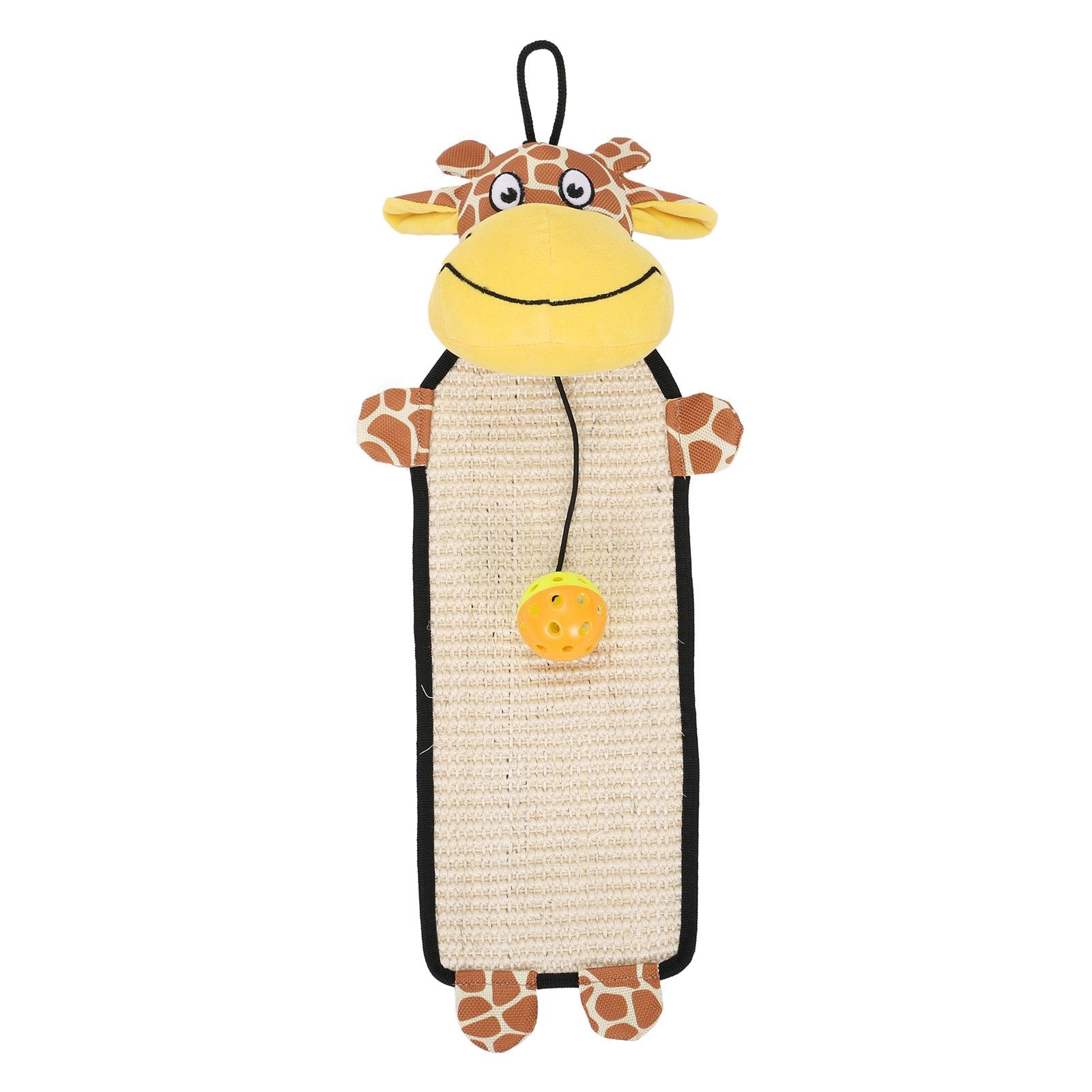 Pet Life ® 'Paw-Pleasant' Hanging Sisal and Jute Carpet Kitty Cat Scratcher with Toy