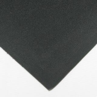 Rubber-Cal Closed Cell Sponge Rubber Blend 14 in. x 39 in. x 78 in. Black Foam Rubber Sheet 02-127-0250