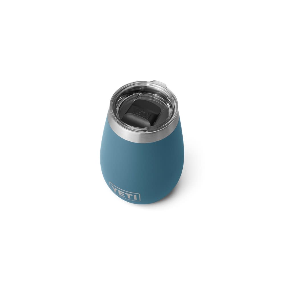 Yeti Rambler 10oz Wine Tumbler with MagSlider Lid Nordic Blue ;