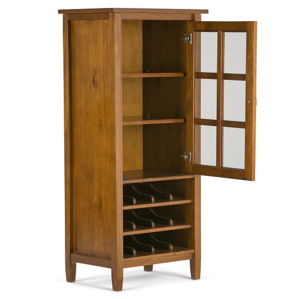 WYNDENHALL Norfolk 12-Bottle SOLID WOOD 23 inch Wide Transitional High Storage Wine Rack