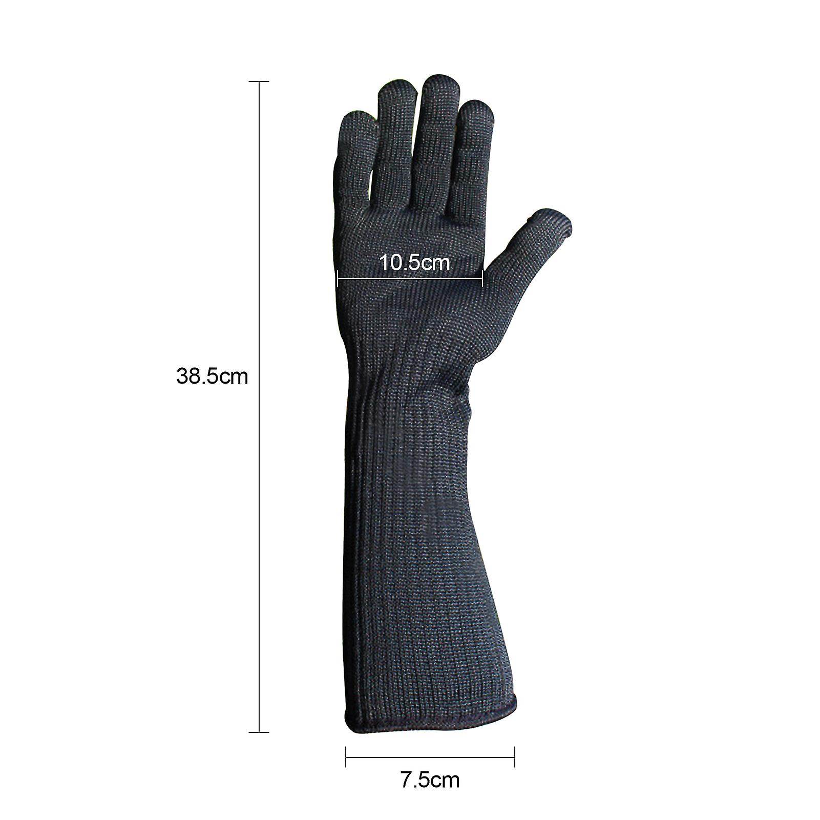 Cut Resistant Gloves High Performance Level 5 Protection With Long Forearm Stainless Steel Wire Mesh Cut Resistant Safty Working Gloves For Welding Ga