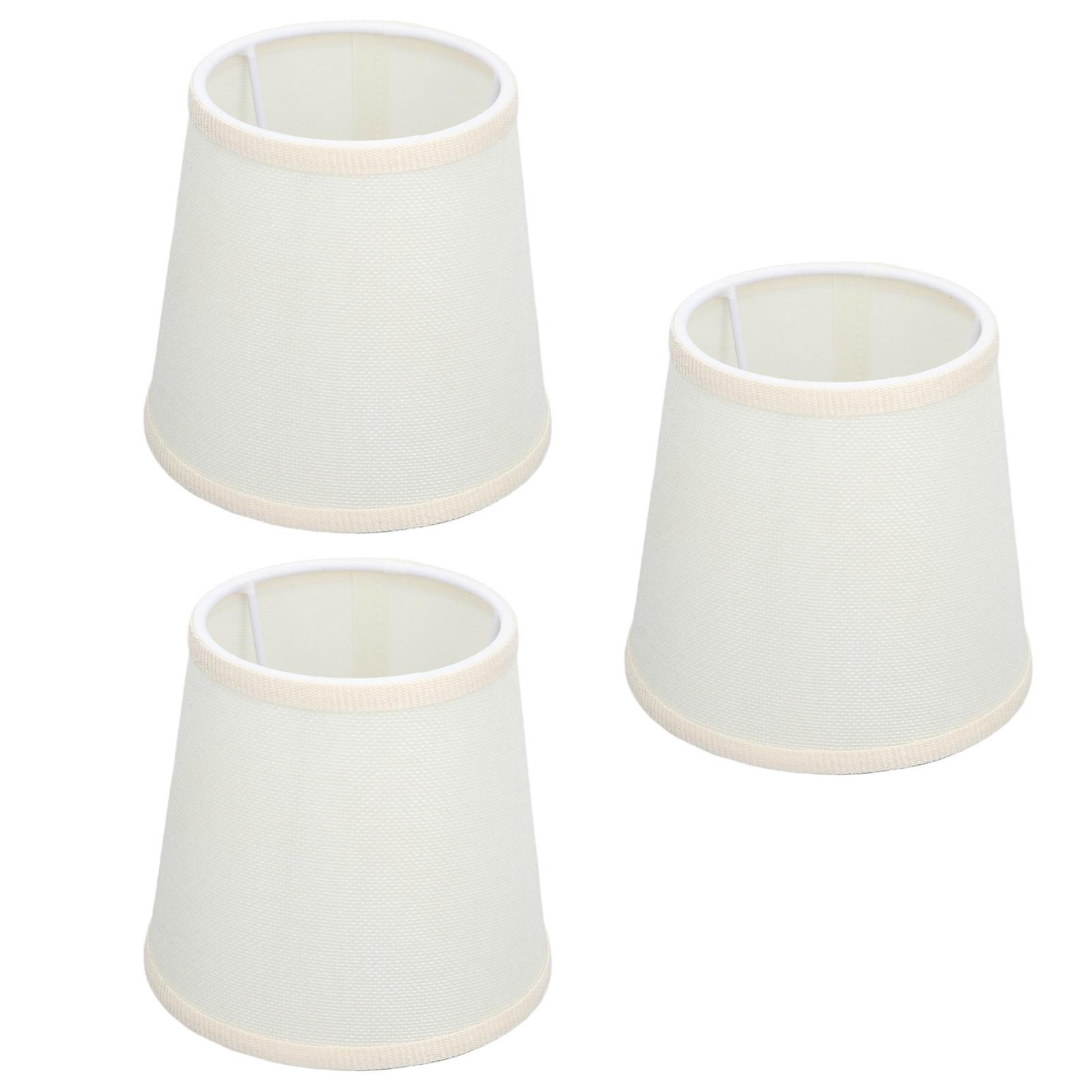 3pcs Table Lampshade Hand Crafted High Transmittance Soft Cloth Highly Durable Safe Design Small Lamp Shades