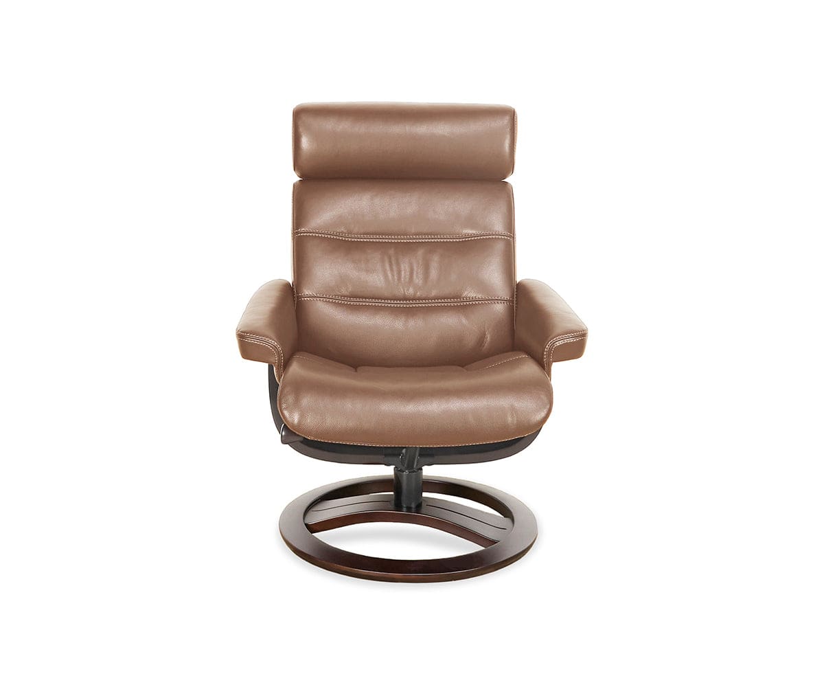 Oswin Leather Recliner & Ottoman