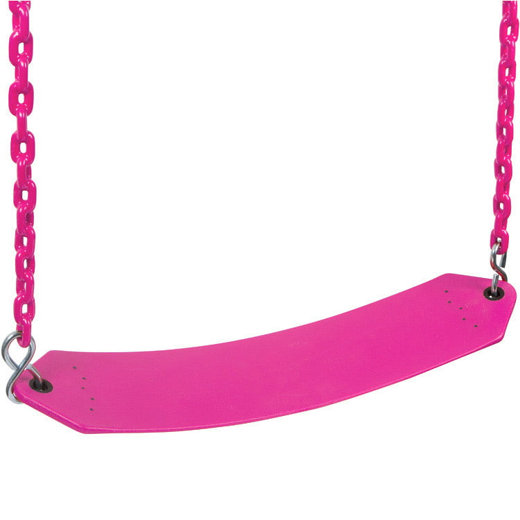 Swing Set Stuff Inc. Residential Belt Seat with 8.5 Ft. Coated Chain (Pink)