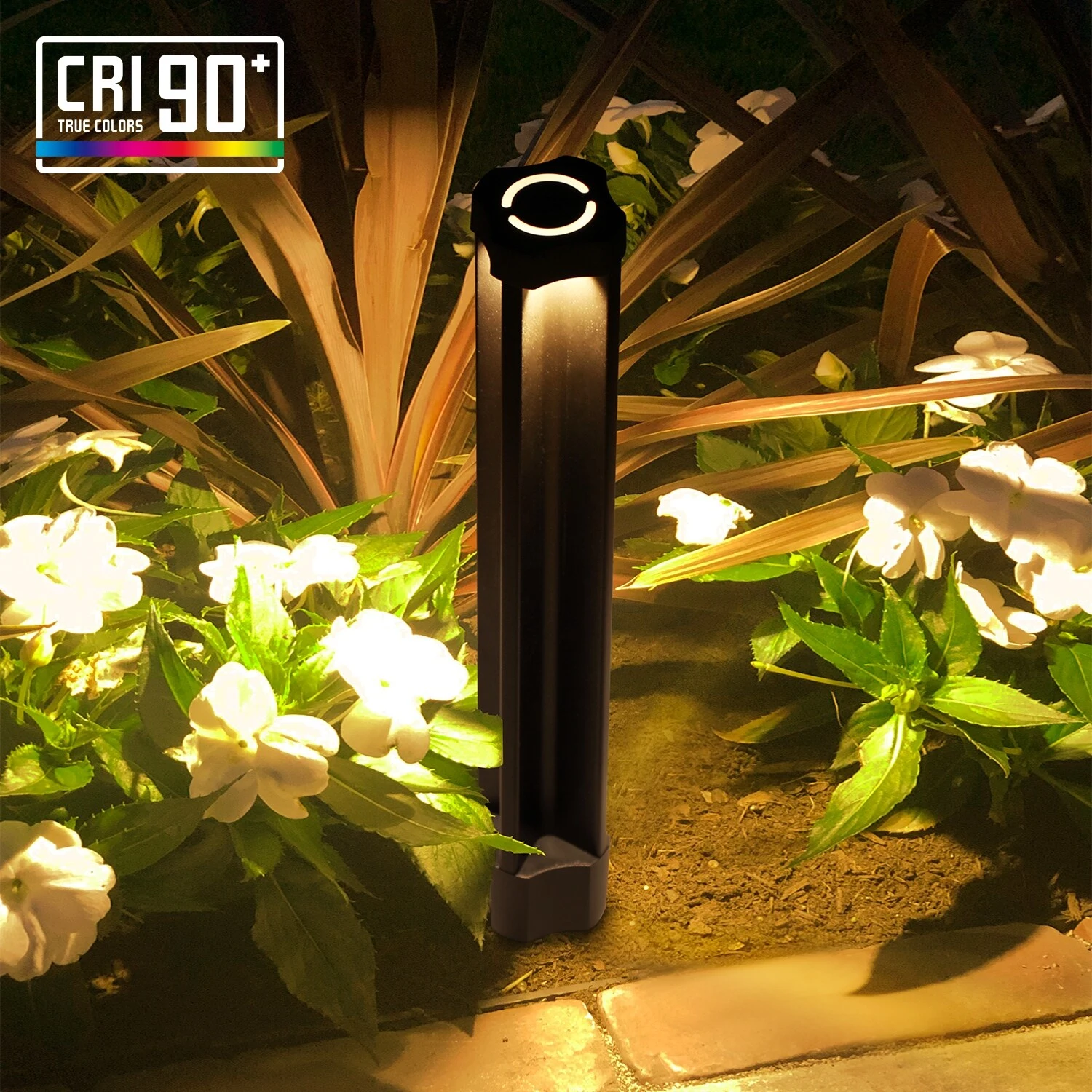 4W 12V Low Voltage LED Landscape Pathway Lights, 3000K Warm White