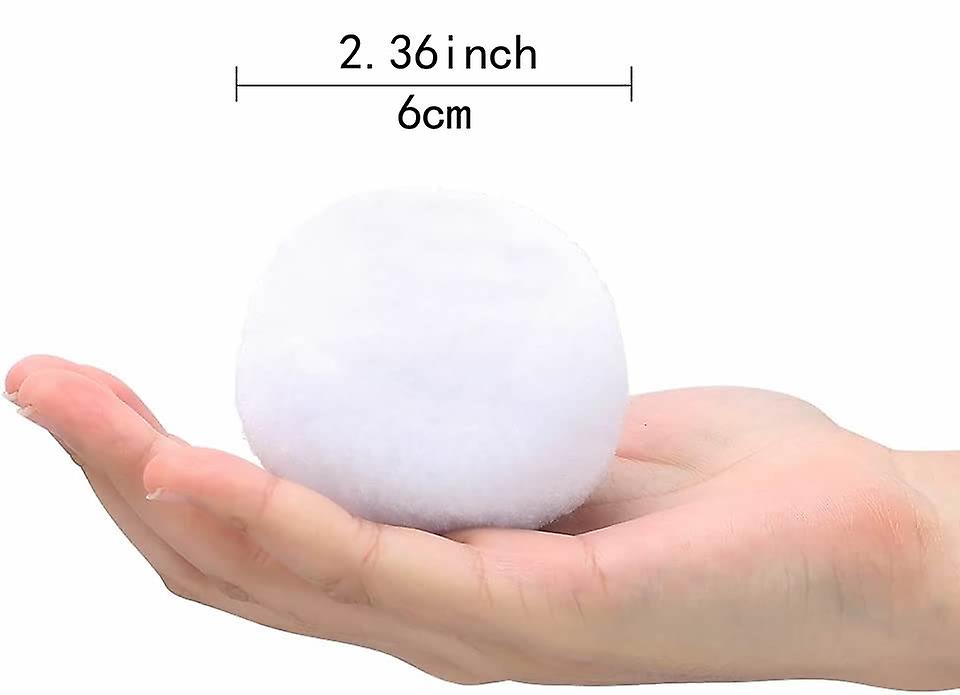 50 Pack Artificial Snowballs， Fake Snowballs For Snowball Fight Indoor Snowball For Kids Snow Toy Snowballs For Throwing Snowball Fight Game