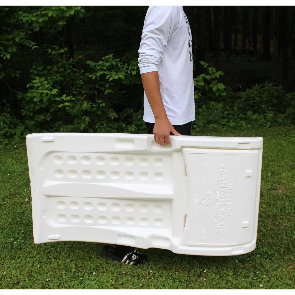 Driveway Games All Weather Outdoor Corntoss Cornhole Bean Bag Toss Game White CT-101WHT