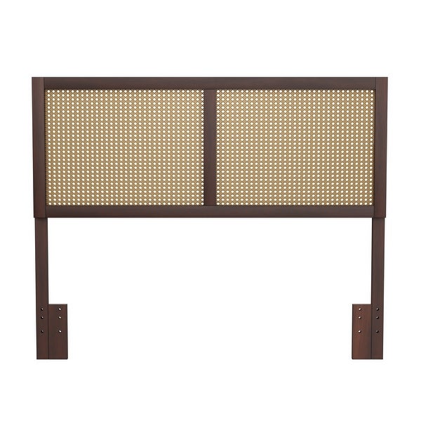 Serena Wood and Cane Panel Headboard - - 34856919