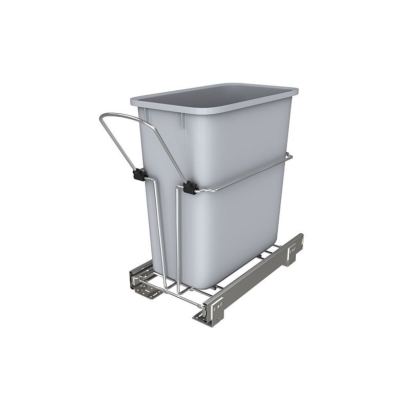 Rev-A-Shelf 20 Quart Universal Waste Container with Rear Basket RUKD-1420RB-1