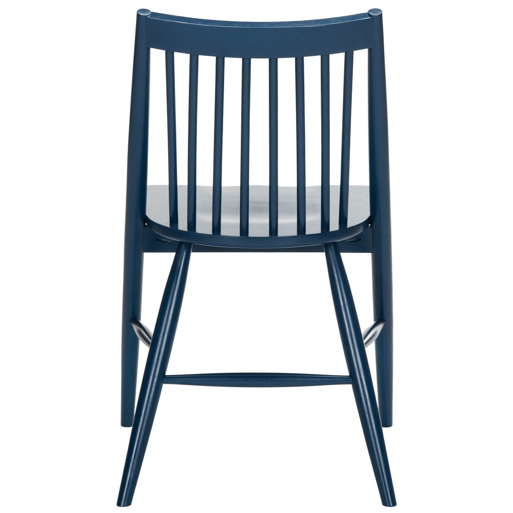 SAFAVIEH Dining 19 inch Wren Navy Spindle Dining Chair (Set of 2)