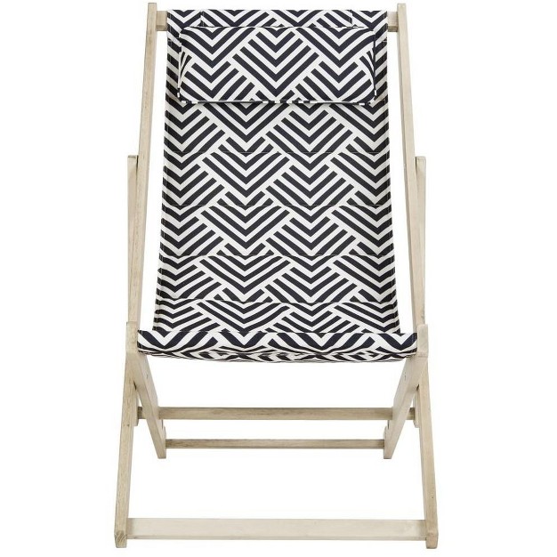 Rive Sling Chair Navy white Safavieh