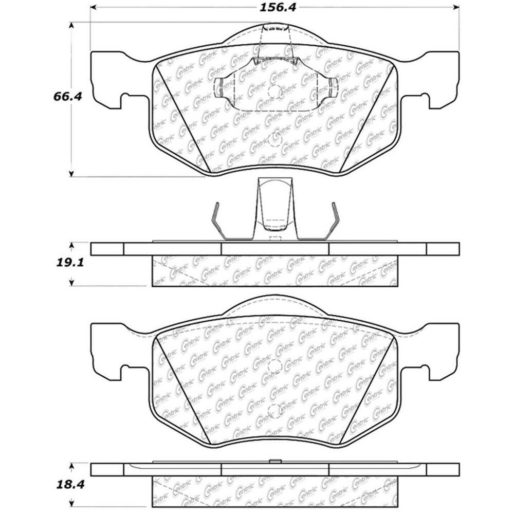 Centric Parts Disc Brake Pad Set 300.08430