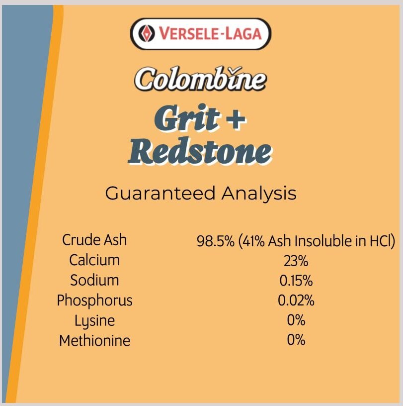 Versele-Laga Colombine Grit + Redstone Bird Supplement， 44-lb box