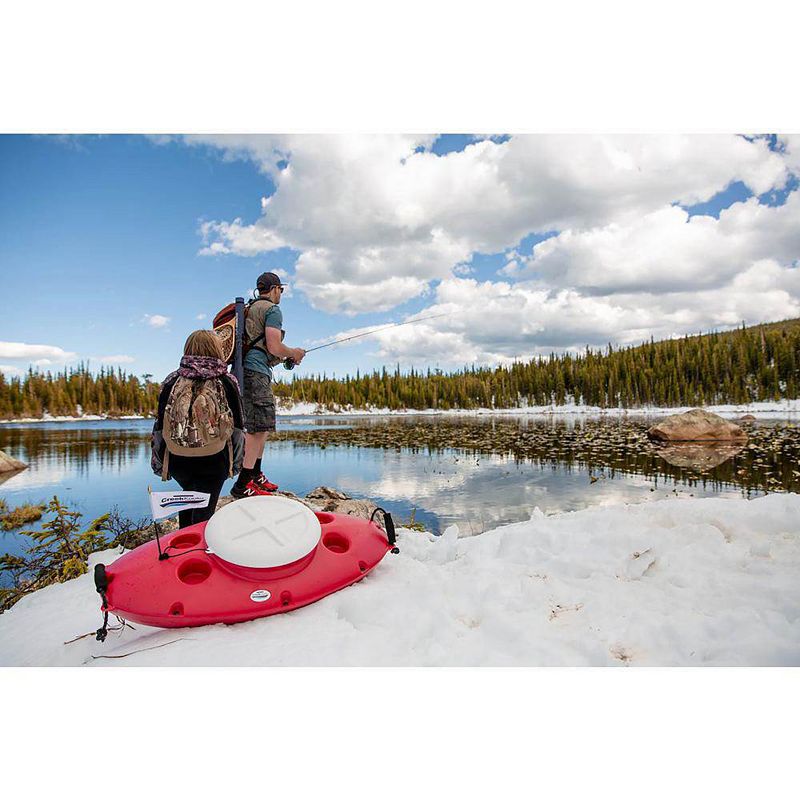 CreekKooler Portable Floating Insulated 30 Quart Kayak Cooler， Red (Open Box)