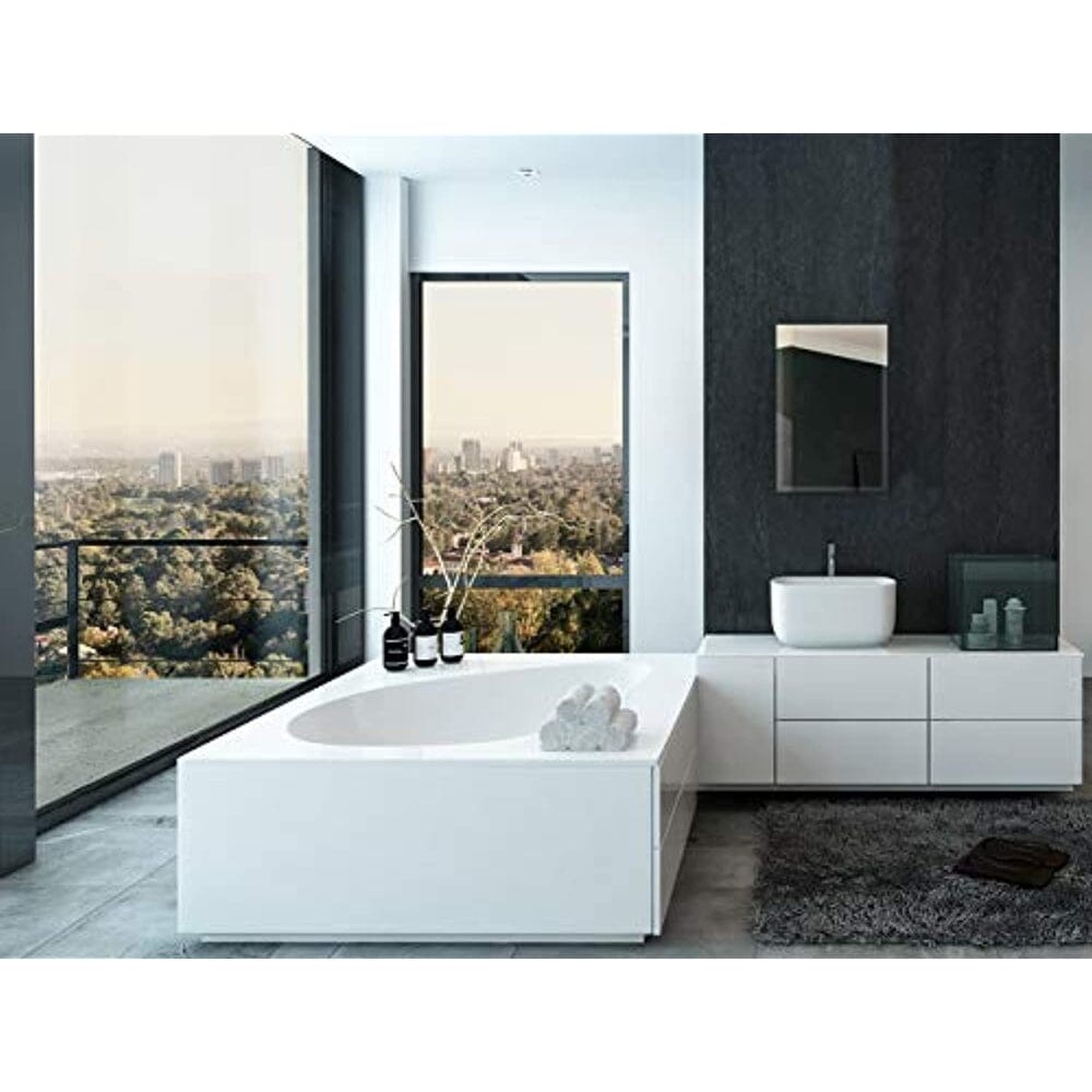 Large Frameless Mirror- 16x24 inch Premium Rectangle Beveled Mirror