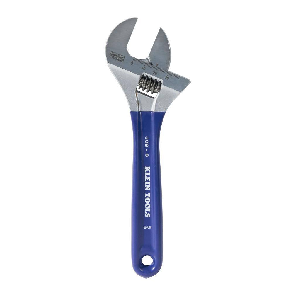 Klein Tools 1-12 in. Extra Wide Jaw Adjustable Wrench D509-8