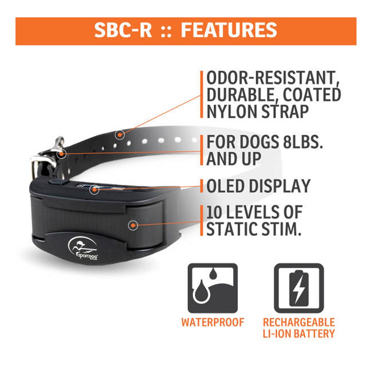 ​​​​​​​SportDOG NoBark SBC R Rechargeable Bark Collar