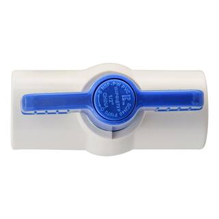 Everbilt 12 in. x 12 in. IPS x IPS PVC Schedule 80 Ball Valve with Quarter-Turn Operation 107-133HC